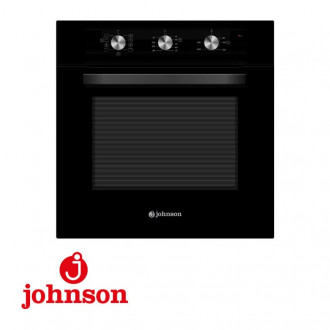 Horno Johnson 65L 6 Funciones Mecanico Hidroclean Cristal Negro