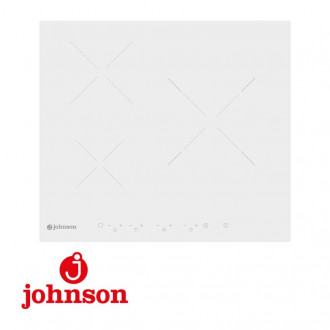 Placa Induccion Johnson 3 Zonas 60CM Control Tactil Cristal Blanco