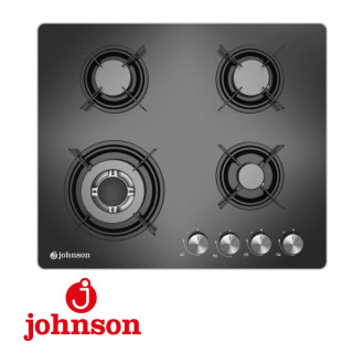 Encimera Cristalgas Johnson 4 Fuegos 60CM Triple Anillo Cristal Negro